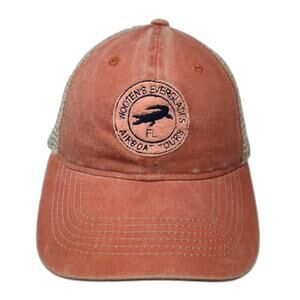 Salt Creek Trucker Hat Orange One Size Mesh Back Snapback Airboat Tours Florida